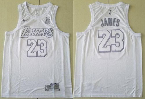 Los Angeles Lakers #23 LeBron James White MVP Swingman Jersey