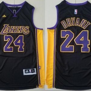 Los Angeles Lakers #24 Kobe Bryant Black Adidas Swingman Jersey