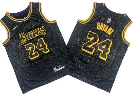 Los Angeles Lakers #24 Kobe Bryant Black City Icon Swingman Jersey