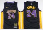Los Angeles Lakers #24 Kobe Bryant Black Retire Limited Swingman Jersey