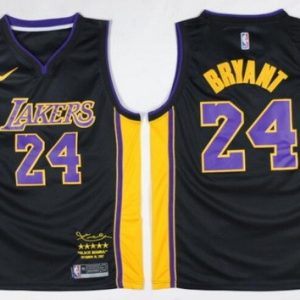 Los Angeles Lakers #24 Kobe Bryant Black Retire Limited Swingman Jersey