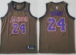 Los Angeles Lakers #24 Kobe Bryant Brown Icon Sponsor Swingman Jersey