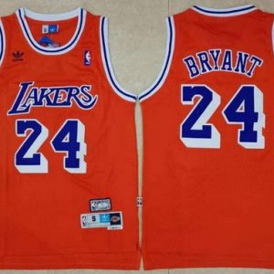 Los Angeles Lakers #24 Kobe Bryant Orange Throwback Swingman Jersey