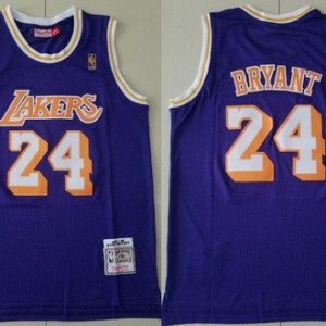 Los Angeles Lakers #24 Kobe Bryant Purple 2007 Throwback Swingman Jersey