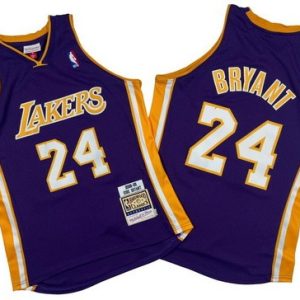Los Angeles Lakers #24 Kobe Bryant Purple 2008 Throwback Swingman Jersey