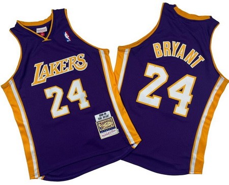 Los Angeles Lakers #24 Kobe Bryant Purple 2008 Throwback Swingman Jersey