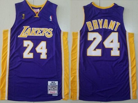 Los Angeles Lakers #24 Kobe Bryant Purple 2009 Champions Swingman Jersey