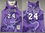 Los Angeles Lakers #24 Kobe Bryant Purple Dragon Swingman Jersey
