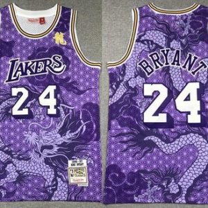 Los Angeles Lakers #24 Kobe Bryant Purple Dragon Swingman Jersey