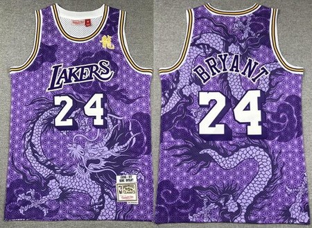 Los Angeles Lakers #24 Kobe Bryant Purple Dragon Swingman Jersey