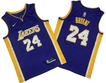 Los Angeles Lakers #24 Kobe Bryant Purple Icon Swingman Jersey