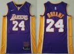 Los Angeles Lakers #24 Kobe Bryant Purple Retire Limited Swingman Jersey