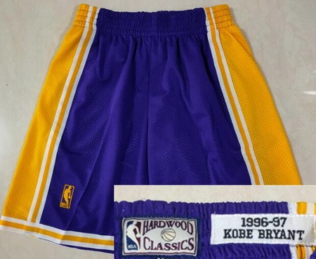 Los Angeles Lakers #24 Kobe Bryant Purple Swingman Shorts