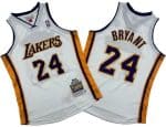 Los Angeles Lakers #24 Kobe Bryant White 2009 Throwback Swingman Jersey