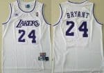 Los Angeles Lakers #24 Kobe Bryant White Hollywood Classic Throwback Swingman Jersey