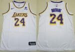 Los Angeles Lakers #24 Kobe Bryant White Icon Sponsor Swingman Jersey