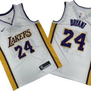 Los Angeles Lakers #24 Kobe Bryant White Icon Swingman Jersey