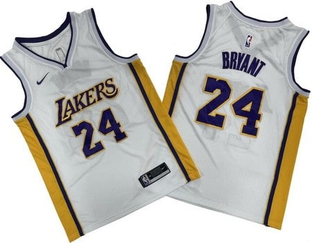 Los Angeles Lakers #24 Kobe Bryant White Icon Swingman Jersey
