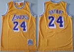Los Angeles Lakers #24 Kobe Bryant Yellow 2007 Hollywood Classic Swingman Jersey