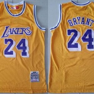 Los Angeles Lakers #24 Kobe Bryant Yellow 2007 Hollywood Classic Swingman Jersey