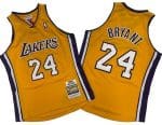 Los Angeles Lakers #24 Kobe Bryant Yellow 2008 Throwback Swingman Jersey