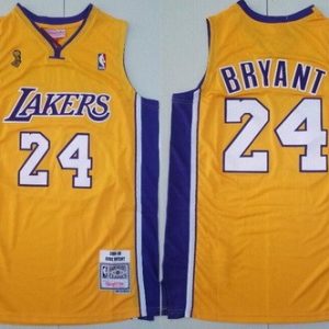 Los Angeles Lakers #24 Kobe Bryant Yellow 2009 Champions Swingman Jersey
