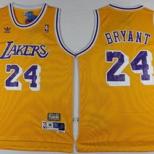 Los Angeles Lakers #24 Kobe Bryant Yellow Hollywood Classic Throwback Swingman Jersey