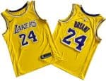 Los Angeles Lakers #24 Kobe Bryant Yellow Icon Swingman Jersey