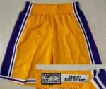 Los Angeles Lakers #24 Kobe Bryant Yellow Swingman Shorts