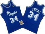 Los Angeles Lakers #34 Shaquille O'Neal Blue 1996 Swingman Jersey