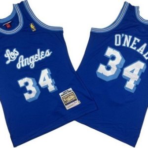 Los Angeles Lakers #34 Shaquille O'Neal Blue 1996 Swingman Jersey