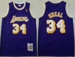 Los Angeles Lakers #34 Shaquille O'Neal Purple 1996 Swingman Jersey