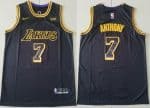 Los Angeles Lakers #7 Carmelo Anthony Black City Icon Sponsor Swingman Jersey