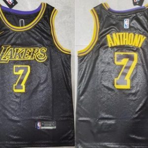 Los Angeles Lakers #7 Carmelo Anthony Black City Icon Swingman Jersey