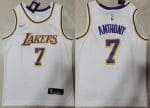 Los Angeles Lakers #7 Carmelo Anthony White Icon Swingman Jersey