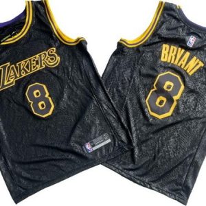 Los Angeles Lakers #8 Kobe Bryant Black City Icon Swingman Jersey