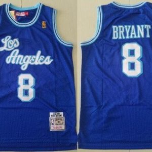 Los Angeles Lakers #8 Kobe Bryant Blue 1996 Throwback Swingman Jersey