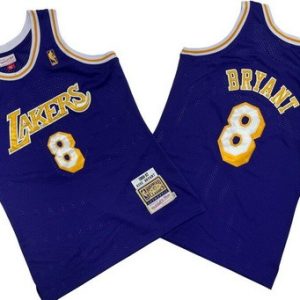 Los Angeles Lakers #8 Kobe Bryant Purple 1996 Throwback Swingman Jersey
