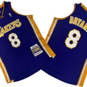 Los Angeles Lakers #8 Kobe Bryant Purple 2000 Finals Swingman Jersey