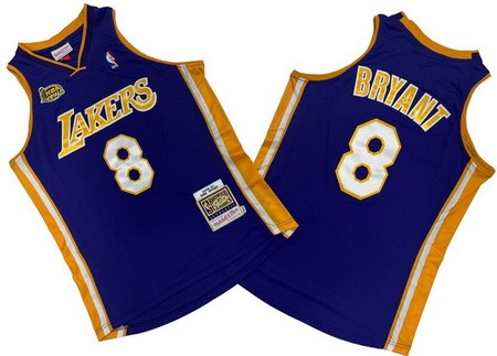 Los Angeles Lakers #8 Kobe Bryant Purple 2000 Finals Swingman Jersey