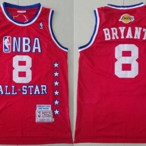 Los Angeles Lakers #8 Kobe Bryant Red 2003 All Star Swingman Jersey