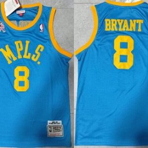 Los Angeles Lakers #8 Kobe Bryant Sky Blue 2001 Throwback Swingman Jersey