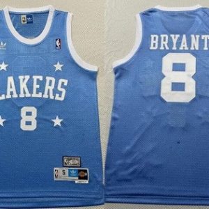 Los Angeles Lakers #8 Kobe Bryant Sky Blue Hollywood Classic Throwback Swingman Jersey