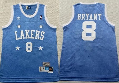 Los Angeles Lakers #8 Kobe Bryant Sky Blue Hollywood Classic Throwback Swingman Jersey