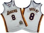 Los Angeles Lakers #8 Kobe Bryant White 2003 Throwback Swingman Jersey
