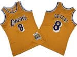 Los Angeles Lakers #8 Kobe Bryant Yellow 1996 Throwback Swingman Jersey