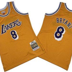 Los Angeles Lakers #8 Kobe Bryant Yellow 1996 Throwback Swingman Jersey