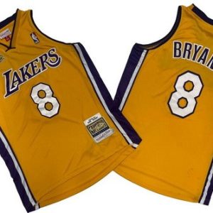 Los Angeles Lakers #8 Kobe Bryant Yellow 2000 Finals Swingman Jersey