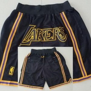 Los Angeles Lakers Black City Just Don Swingman Shorts