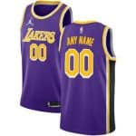 Los Angeles Lakers Custom Purple Statement Icon Hot Press Jersey